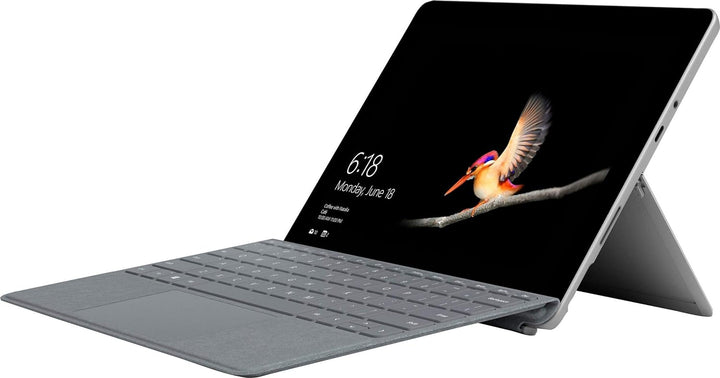 Microsoft Surface Go Type Cover für Handy, Platinum, QWERTY, Cover Port, Tastaturen für Mobiltelefon