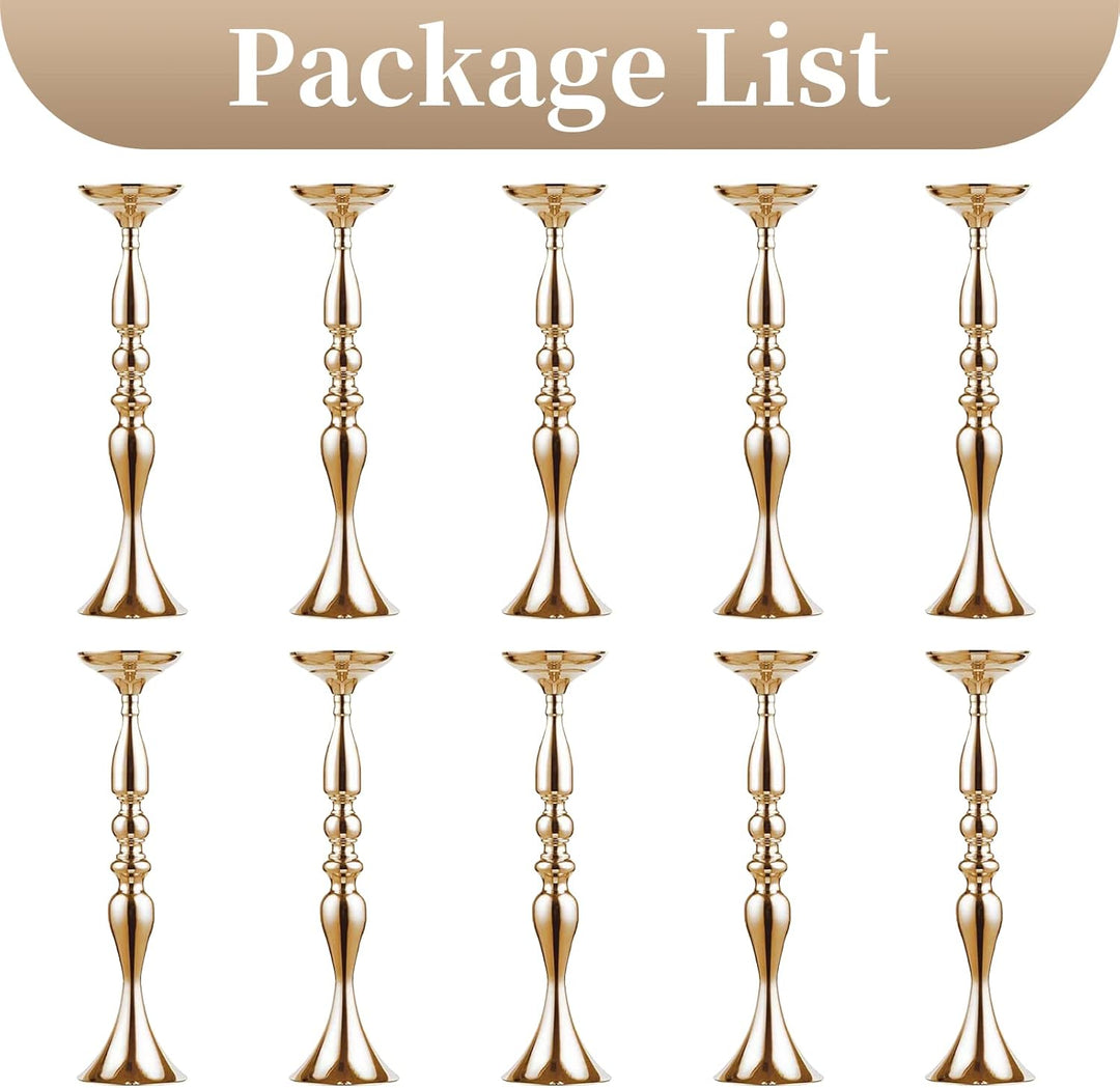 Sziqiqi 10Pcs 50 cm Höhe Metall Kerzenhalter Kerze ständer Hochzeit Mittelpunkt Event Road führen Fl