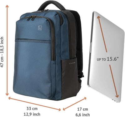 Tucano Martem Computerrucksack, kompatibel mit MacBook PRO 16 '' 15,6 Zoll Laptop, geräumiges, zeitg