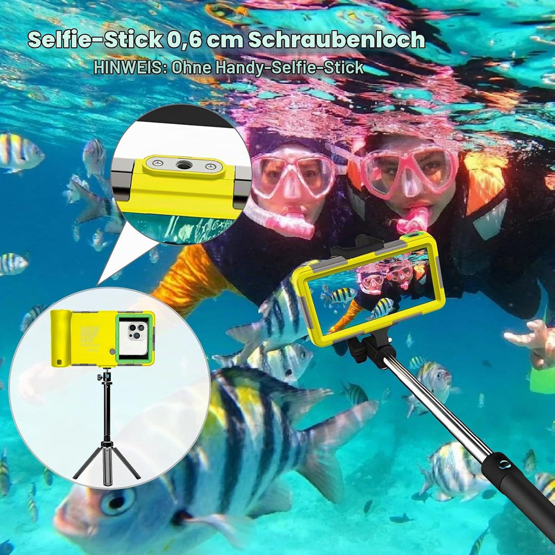 2025 wasserdichte Handyhülle, 15 m/50 Fuss Professionelle Unterwasser-Handyhülle für iPhone 16/15/14