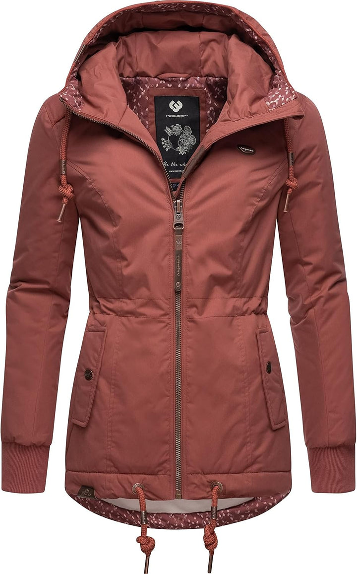 Ragwear Damen Winterjacke Outdoorjacke wasserdicht mit Kapuze YM-Danka XS-6XL XL Terracotta22, XL Te
