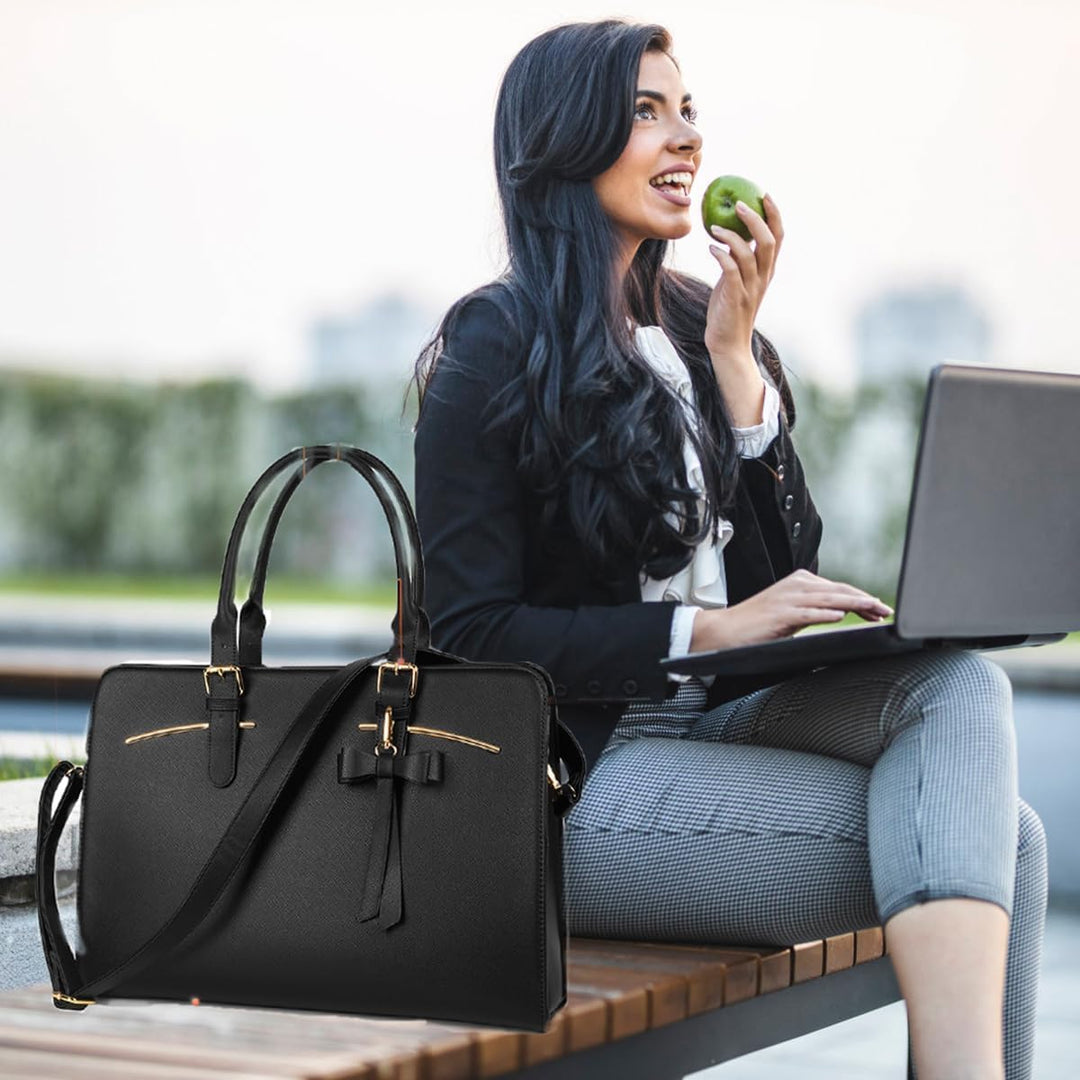 MATEIN Business Taschen Damen, Laptoptasche Elegant Aktentasche Arbeitstasche Büro Handtasche Leder