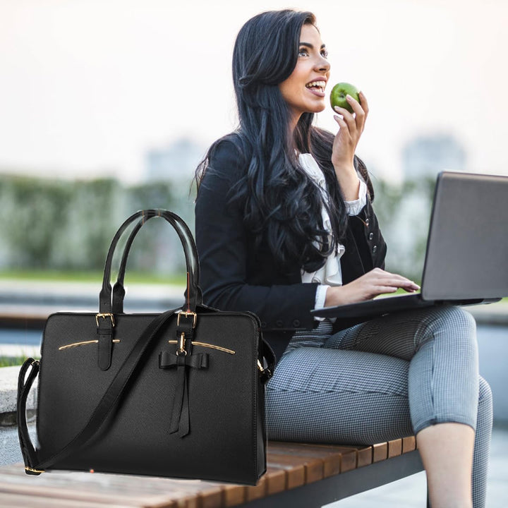 MATEIN Business Taschen Damen, Laptoptasche Elegant Aktentasche Arbeitstasche Büro Handtasche Leder
