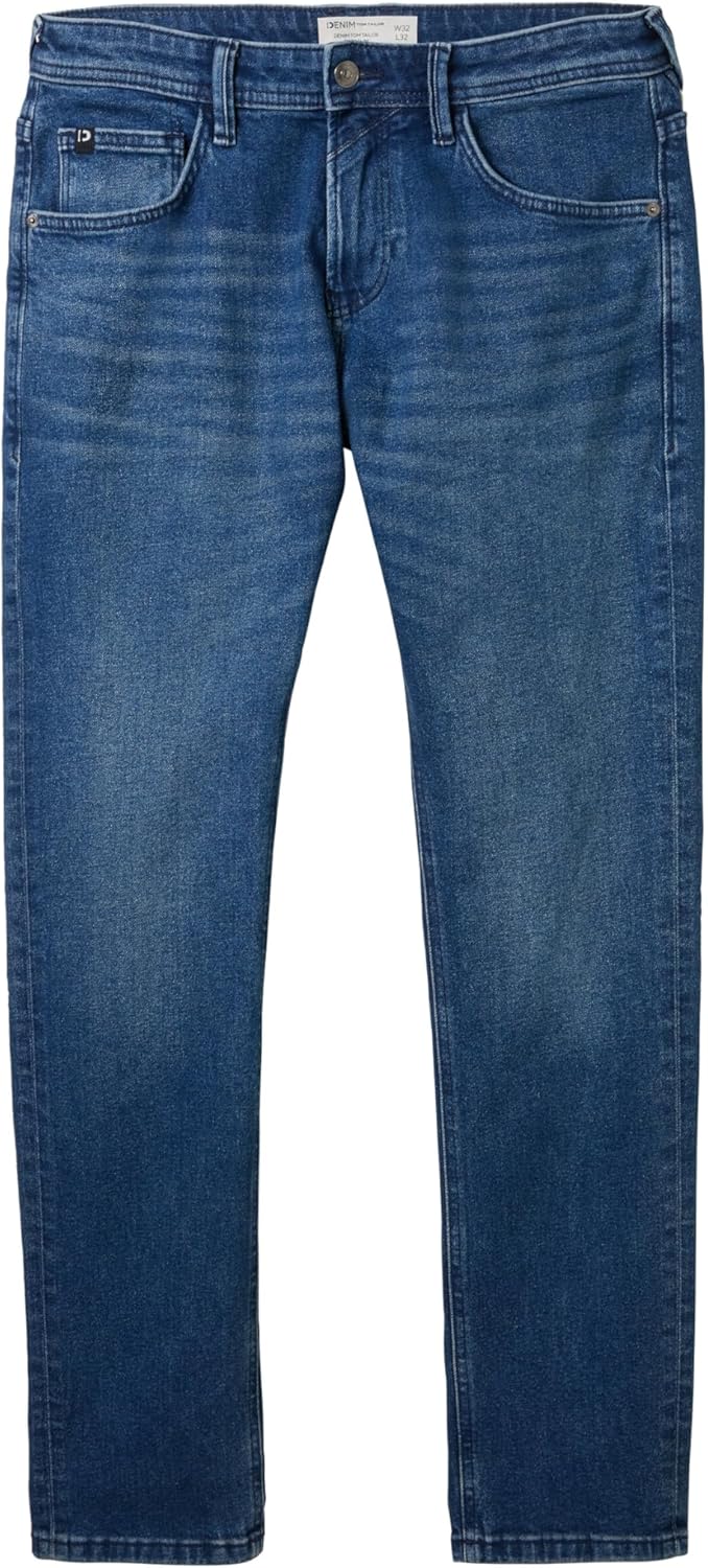 TOM TAILOR Denim Herren Piers Slim Jeans mit Stretch 30W / 30L 10120 - Used Dark Stone Blue Denim, 3