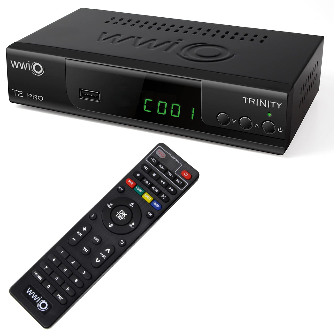 WWIO TRINITY T2 PRO DVB-T2 Hevc 10 Bit PVR