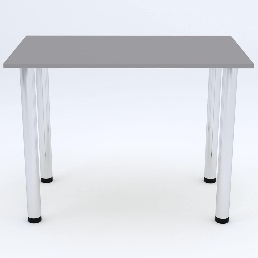 mikon 60x40 | Esszimmertisch - Esstisch - Tisch mit Chrombeinen - Küchentisch - Bürotisch | Light Gr