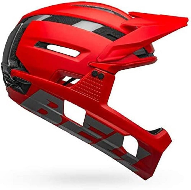 BELL Herren Super Air R MIPS Fahrradhelm MTB, Matte/Gloss red/Gray, M | 55-59cm