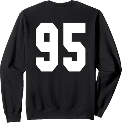 # 95 Team Sports Jersey Front & Back Number Player Fan Sweatshirt