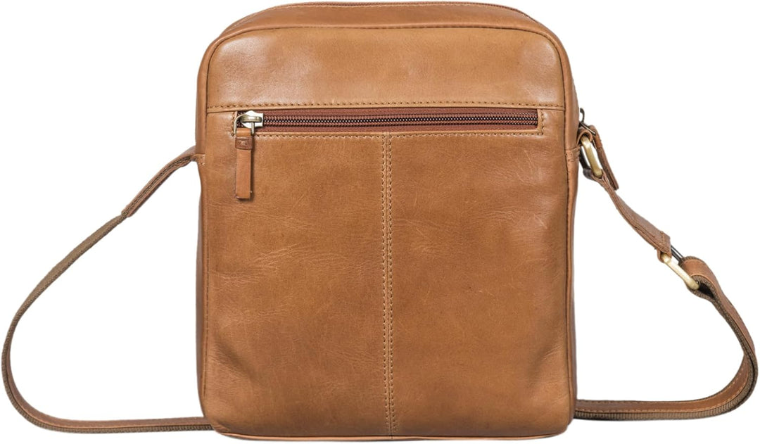 STILORD 'Clint' Schultertasche Herren klein Leder Tablettasche zum Umhängen Herrenhandtasche Echtled