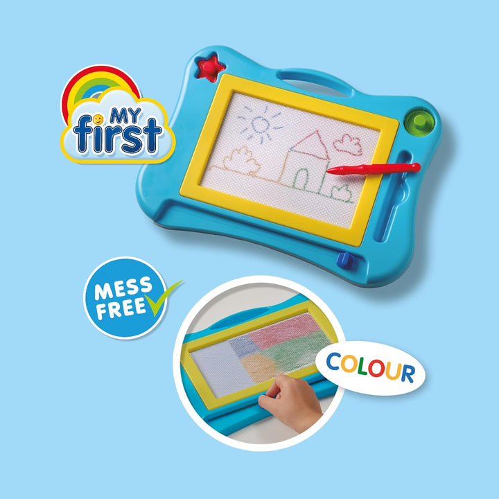 SES Creative - My First-Zaubertafel 4 Farben - Maltafel - Montessori Spielzeug - Magnetische Zaubert
