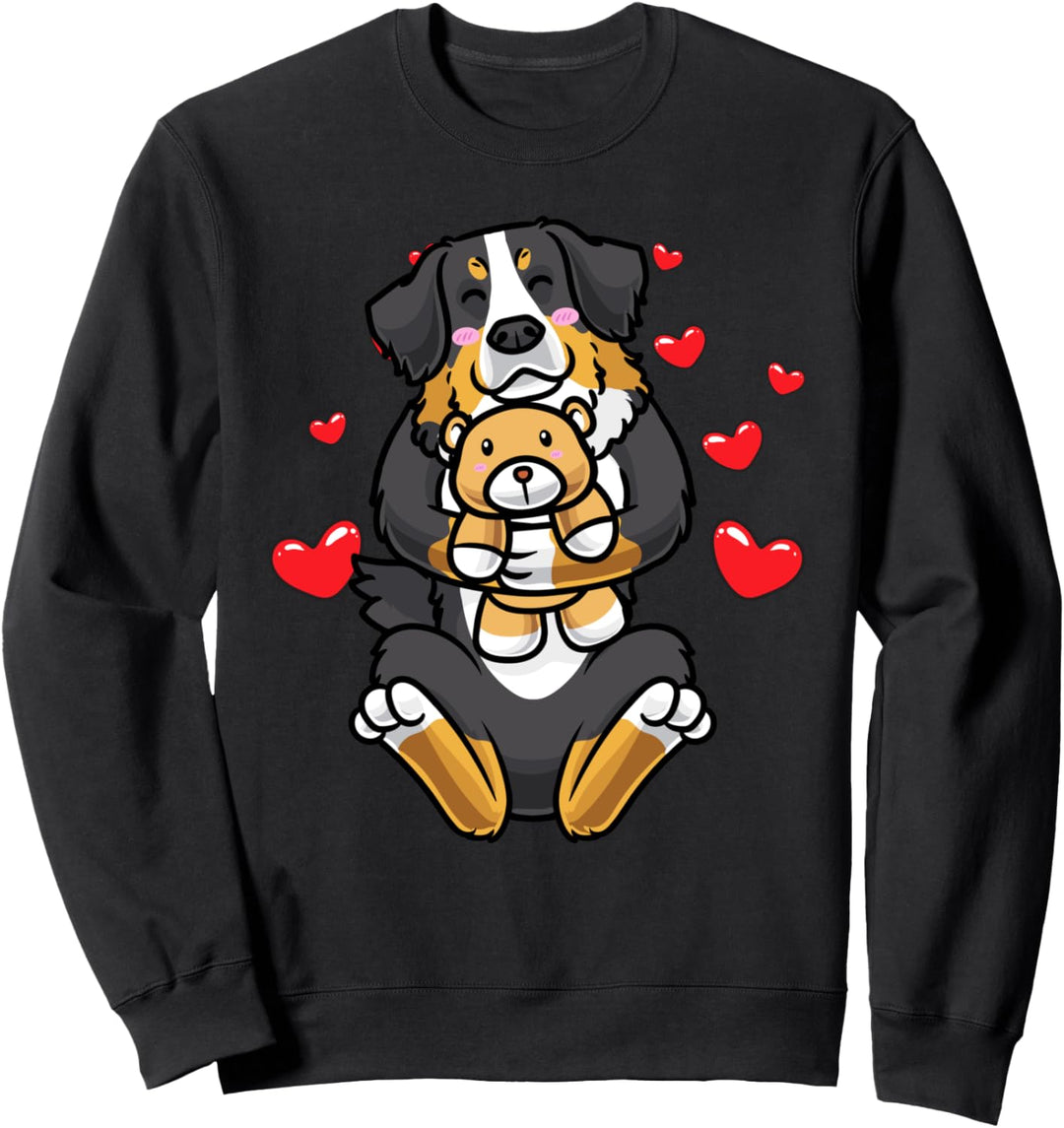 Kawaii Berner Sennenhund Kuscheltier Hund Bernersennen Hund Sweatshirt