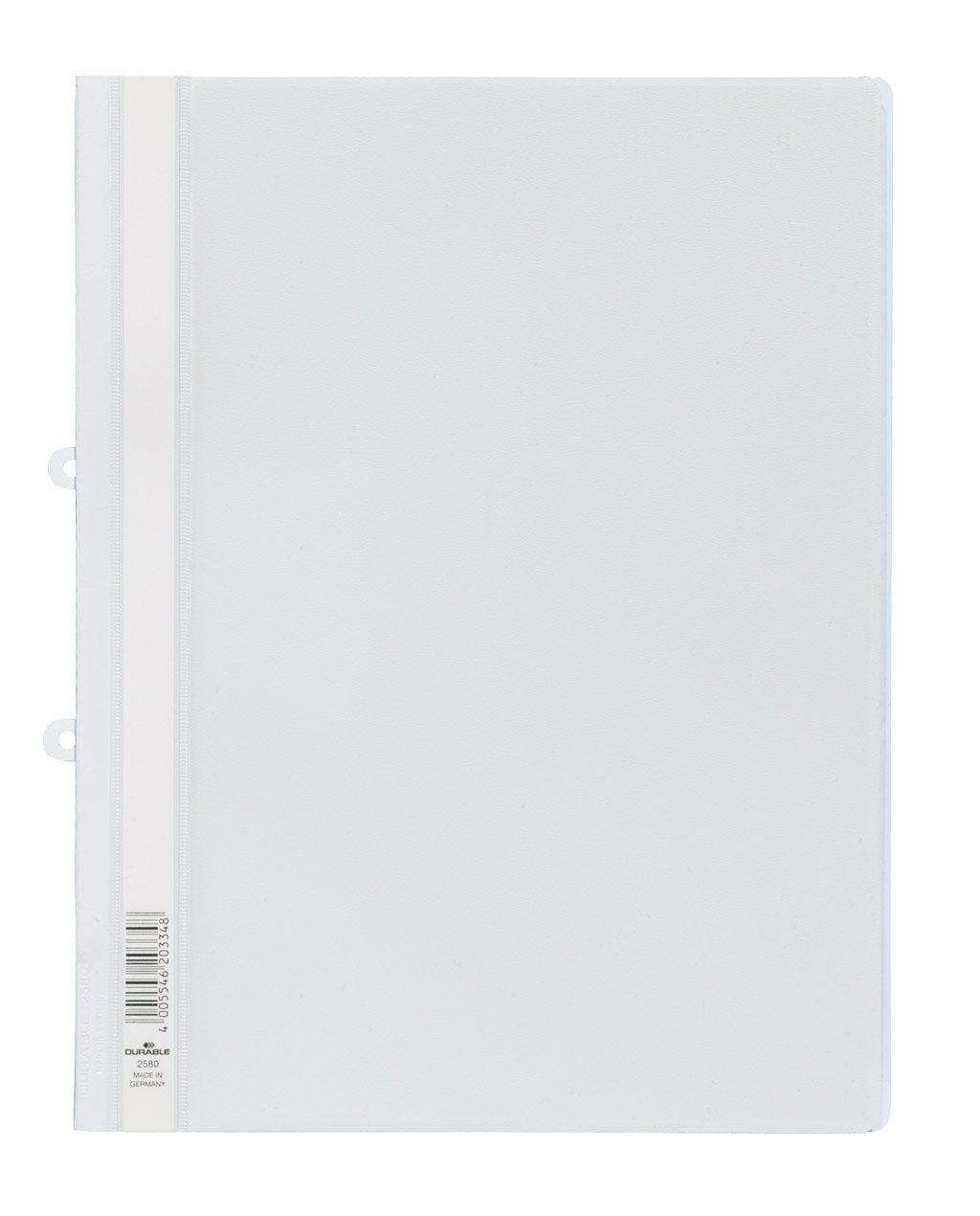 Durable Sichthefter mit Abheftschieber, überbreit, weiss, 25er Packung, 258002, weiss