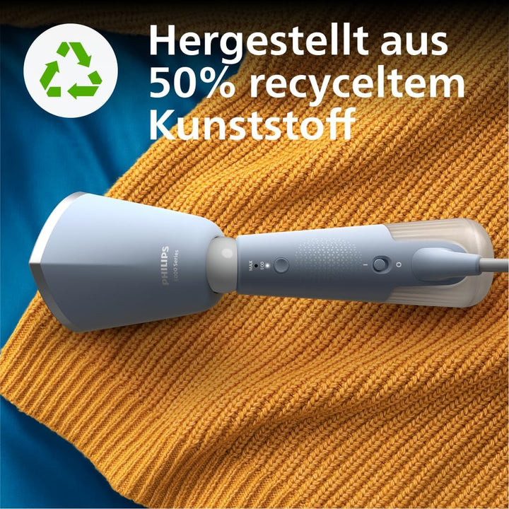 Philips Dampfglätter 5000-Serie - 35 Sekunden Aufheizen, aktiv beheizte Dampfplatte, Eco-Modus, für