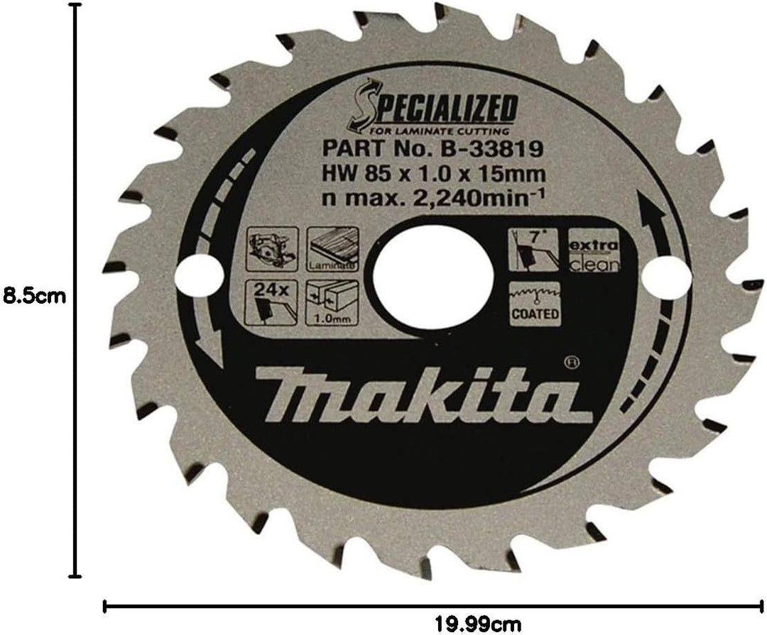 Makita Specialized Saegeblatt 85 x 15 x 24 Z, B-33819, 85 x 15mm, 85 x 15mm