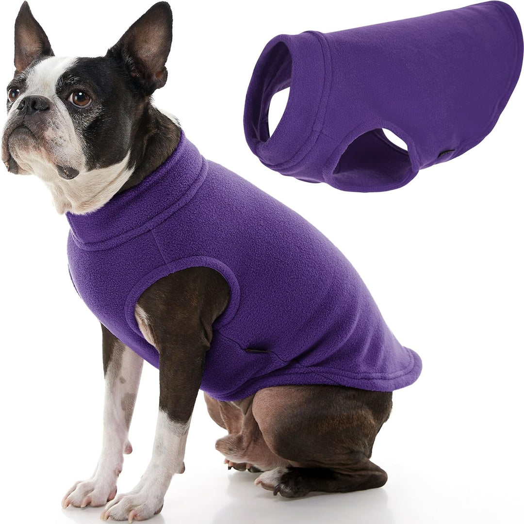 Gooby - Stretch-Fleece-Weste, Pullover, Fleece-Weste, Jacke, Pullover für Hunde, Violett, Grösse XL