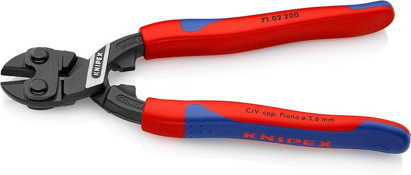 Knipex CoBolt® Kompakt-Bolzenschneider schwarz atramentiert, mit schlanken Mehrkomponenten-Hüllen 20