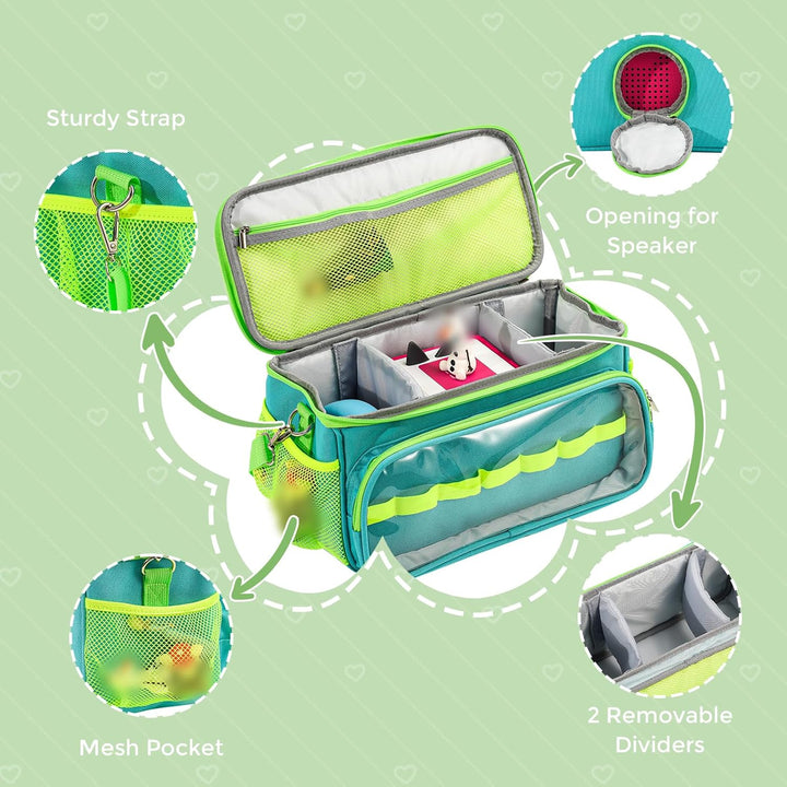 Hautton Tragetasche für Toniebox &amp; Tigerbox，Aufbewahrungtasche für Musikbox, Tonies Figuren, Kopfhör