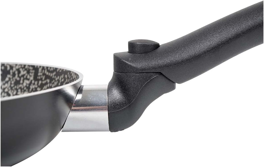 bo-camp Turn Schmorpfanne 24 cm, schwarz 24 cm Schwarz - Schwarz, 24 cm Schwarz - Schwarz