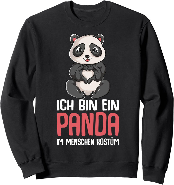 Panda Kostüm Pandabär Mädchen Damen Kinder Sweatshirt