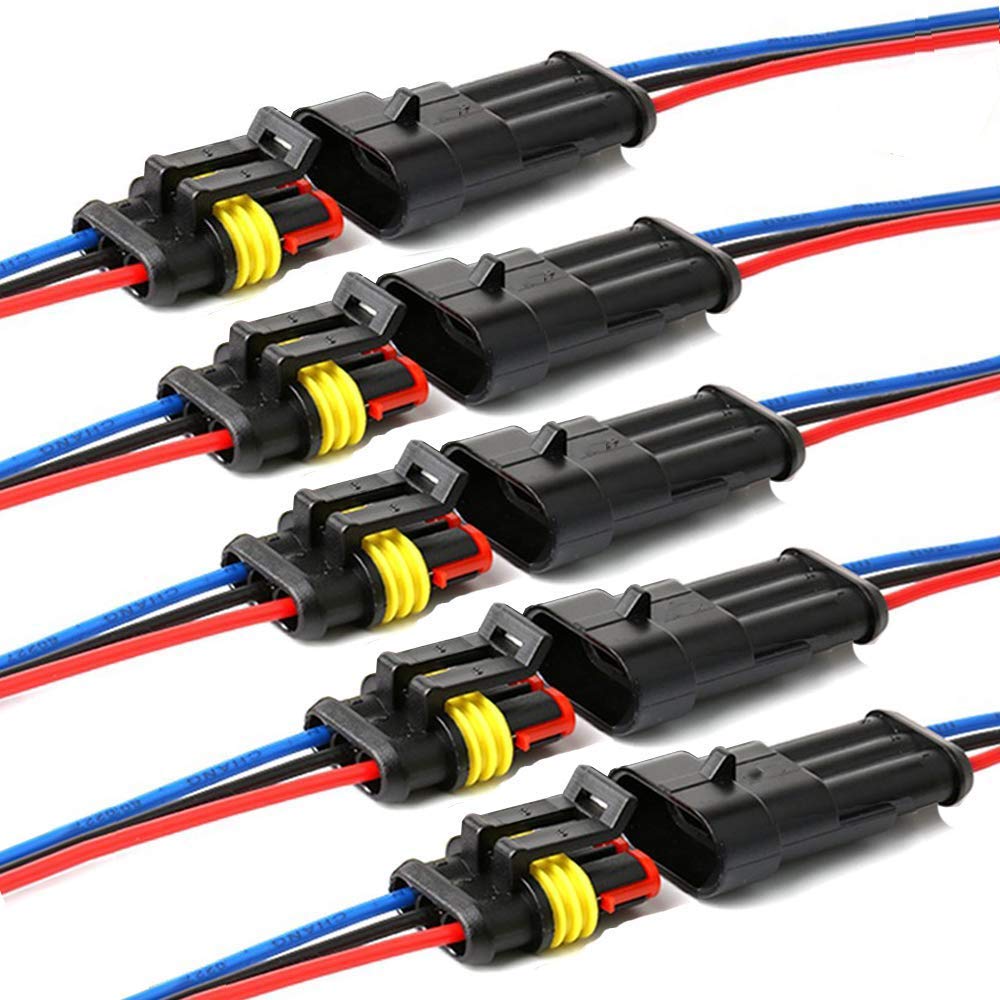 Way Auto Wasserdichter elektrischer Steckverbinder, 3pin Stecker Autoelektrischer Kabelverbinder mit