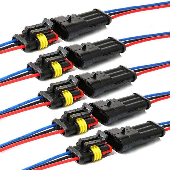 Way Auto Wasserdichter elektrischer Steckverbinder, 3pin Stecker Autoelektrischer Kabelverbinder mit