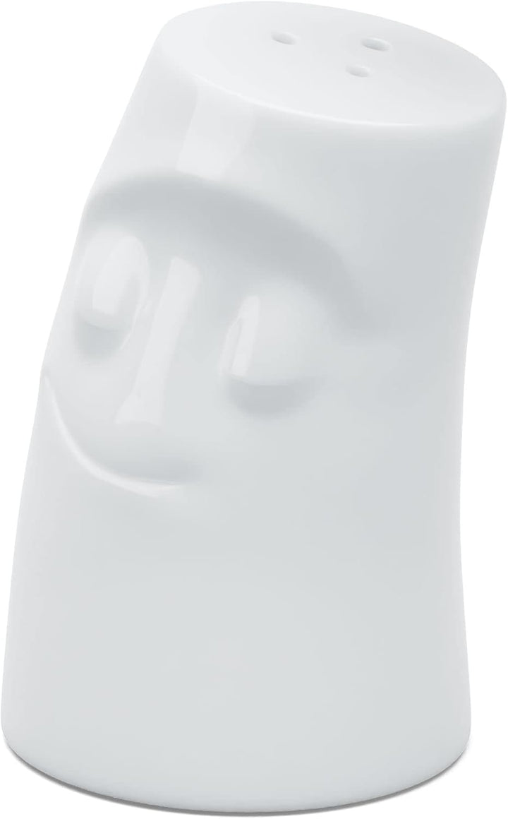 FIFTYEIGHT PRODUCTS / Salzstreuer Würzschmusie „Verschmust“ (Porzellan, Made in Germany) Weiss