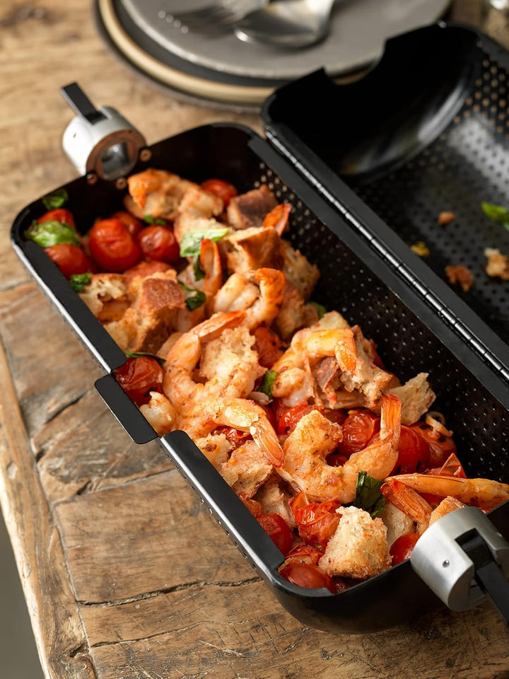 Everdure Rotisserie-Grillkorb mit Clip-Verschlüssen, antihaftbeschichtet, lebensmittelecht, runder K