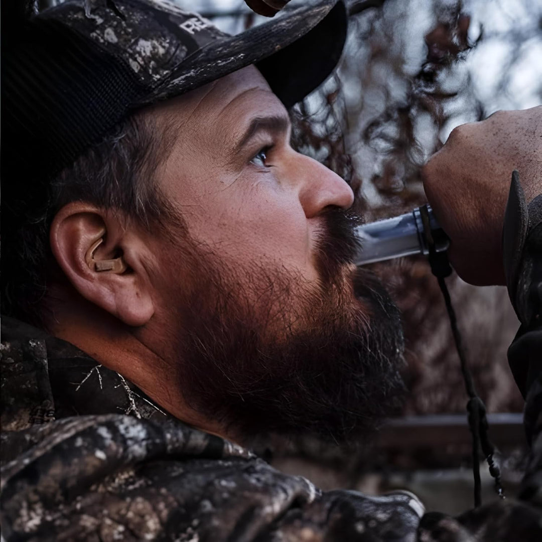 Duck Commander Triple Threat Duck Call – Classic Series, Stockente Hen Quack, Feed, & Hail Call, Low