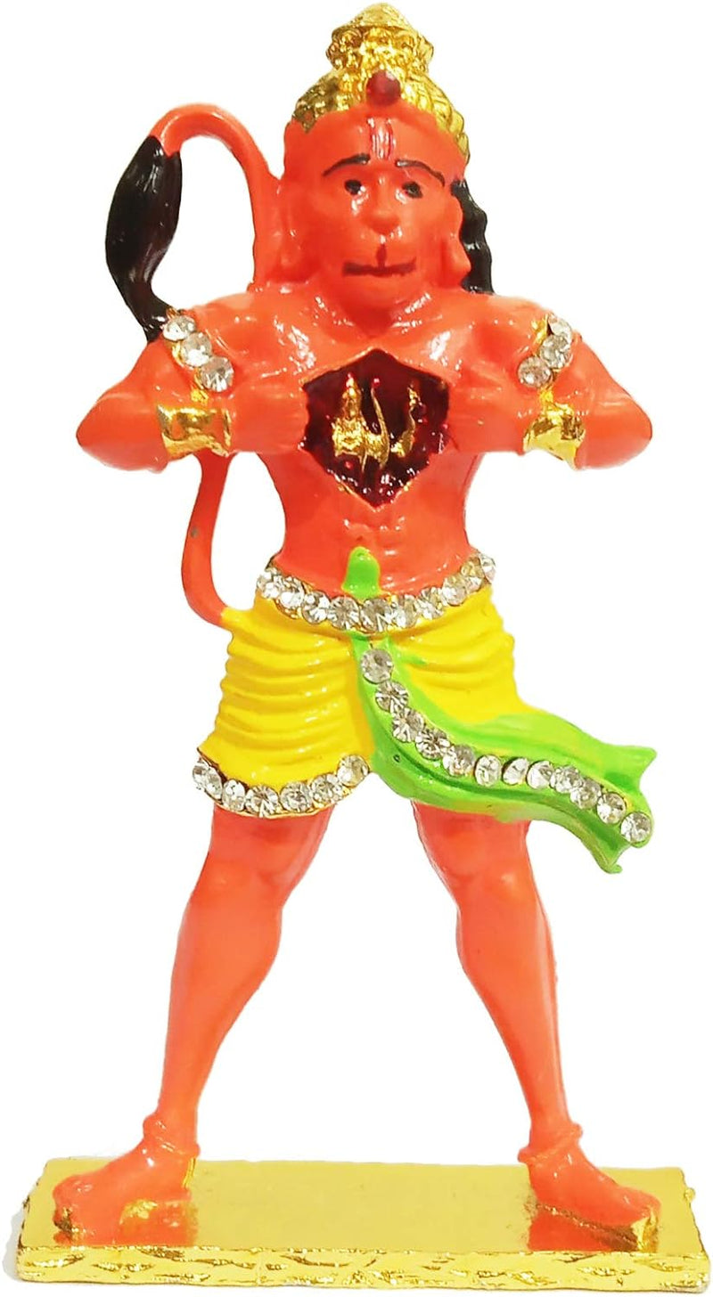 Purpledip Metall-Idol Lord Hanuman: Ramayana-Darstellung von Lord Ram Forever in Hanumanji &