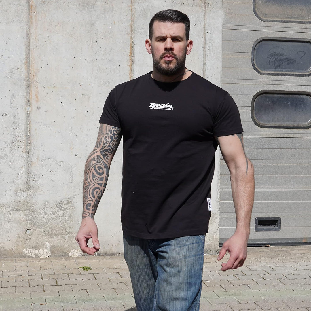 Brachial Premium Herren T-Shirt Middle Regular-Fit - für Freizeit Bodybuilding Workout Gym Kraftspor