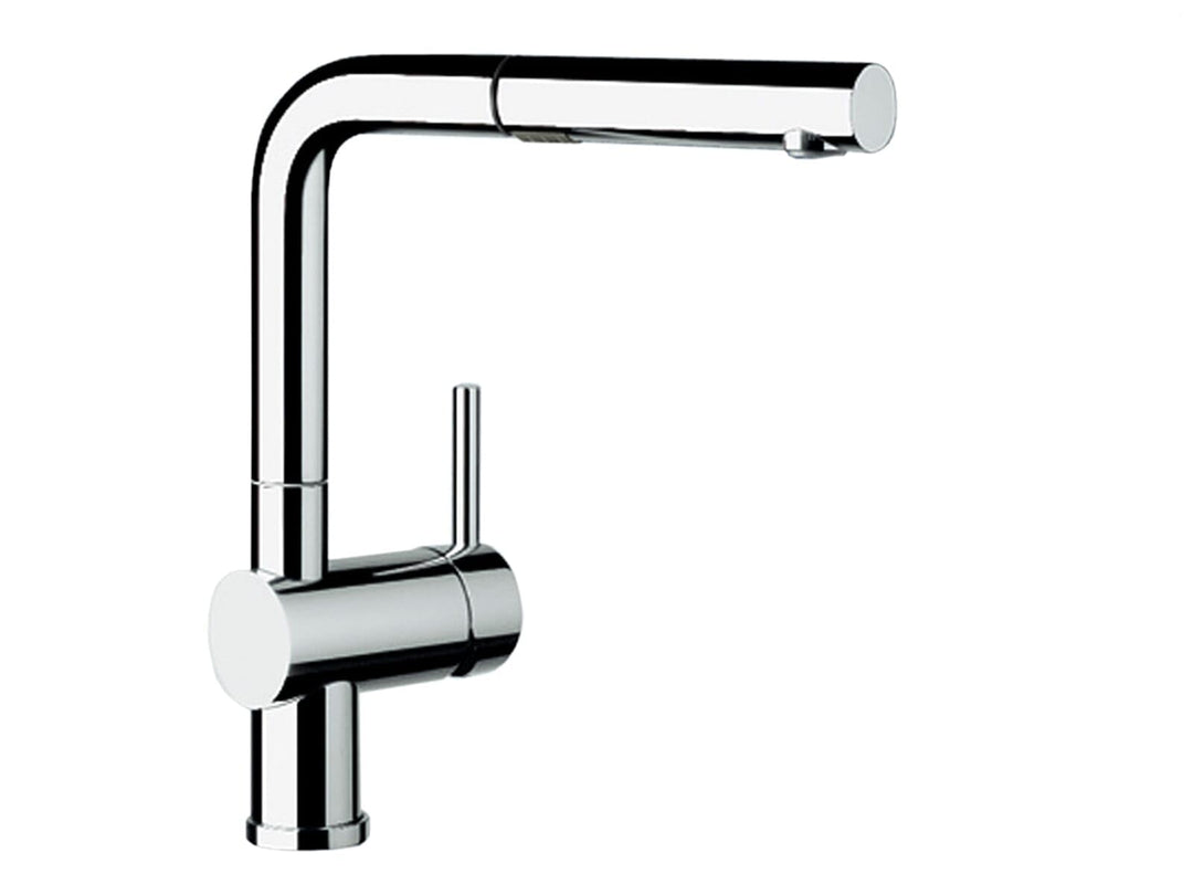 BLANCO 518406 Linus-S Vario Küchenarmatur, Verstellbare Brause, Chrom, Hochdruck Hochdruck Umstellba