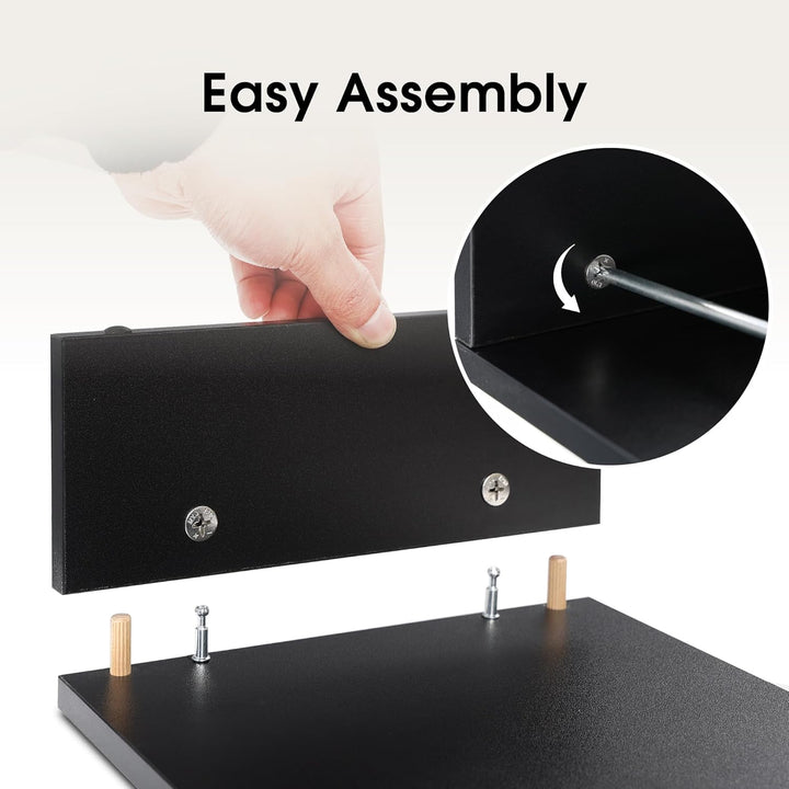 FITUEYES Dual Monitorständer aus Holz, Verstellbare Länge und Schwenkwinkel Bildschirmständer, Monit