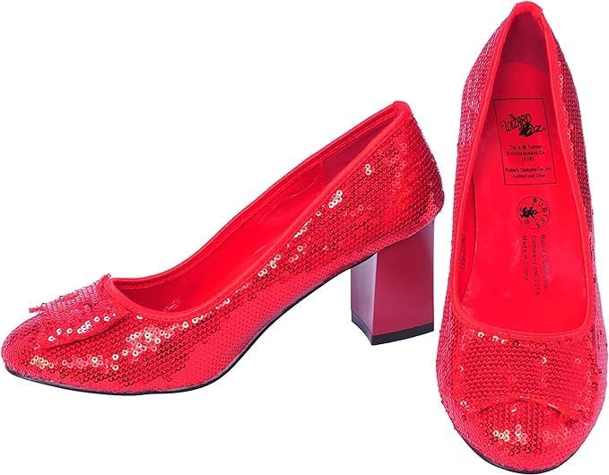 Rubie‘s Offizielle Dorothy Rote Pailletten-Schuhe Zauberer von Oz - Grösse L Large Rot, Large Rot