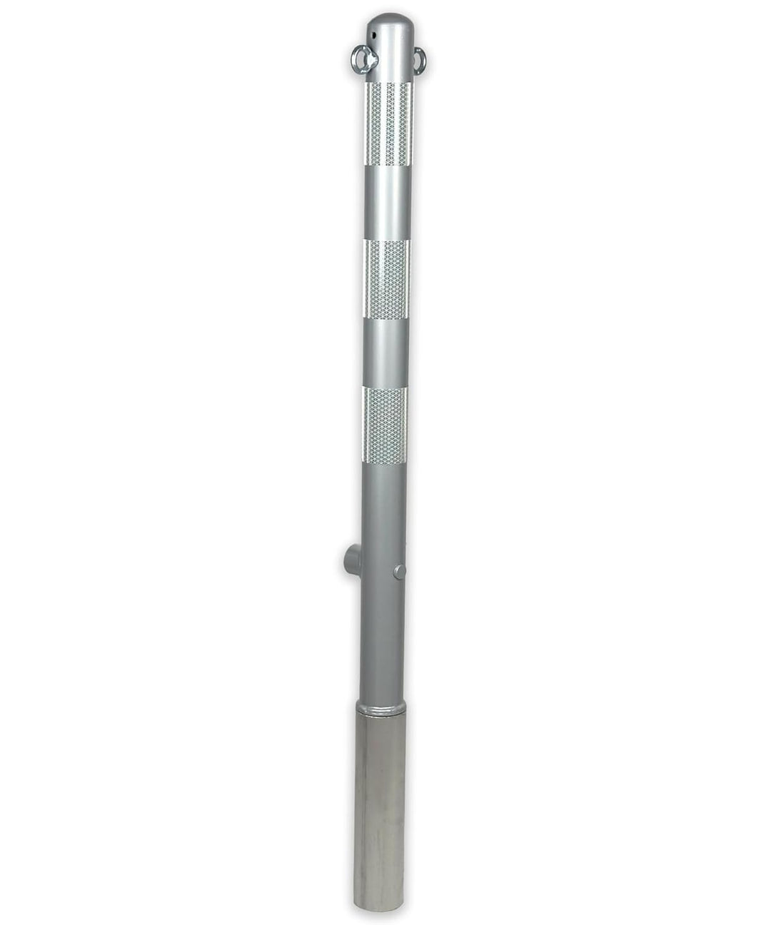 ES-Team UVAP80.04 Absperrpfosten Ø60mm x 1300 mm Stahl verzinkt, Herausnehmbar DIN 3223 Dreikant und