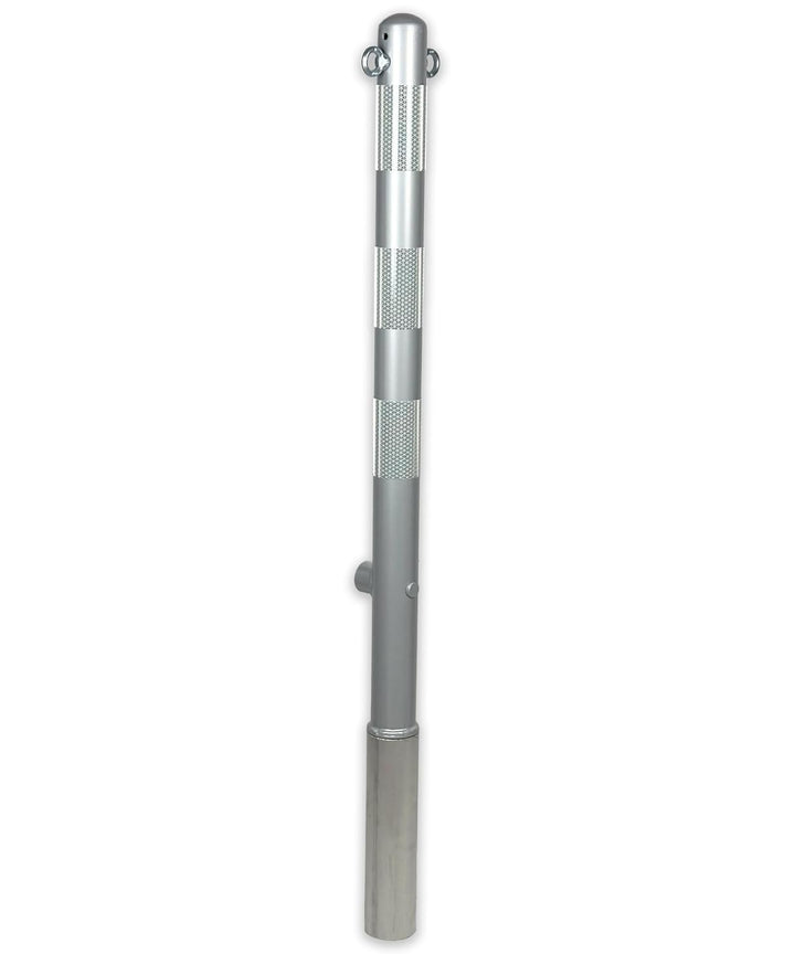 ES-Team UVAP80.04 Absperrpfosten Ø60mm x 1300 mm Stahl verzinkt, Herausnehmbar DIN 3223 Dreikant und