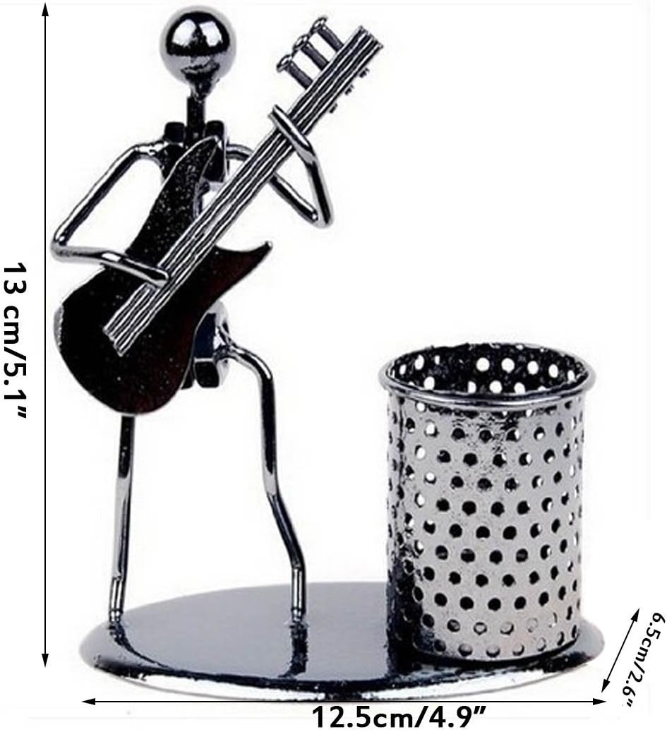 Winterworm Stiftehalter für Schule, Herren, Kunst, Musikinstrument, Metall, Schwarz, Organizer (E-Gi
