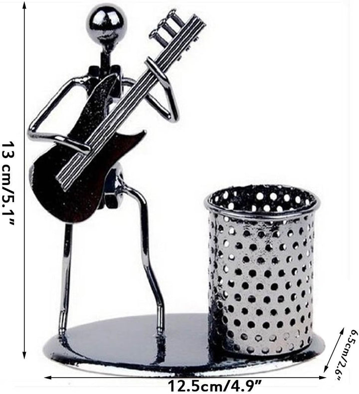 Winterworm Stiftehalter für Schule, Herren, Kunst, Musikinstrument, Metall, Schwarz, Organizer (E-Gi