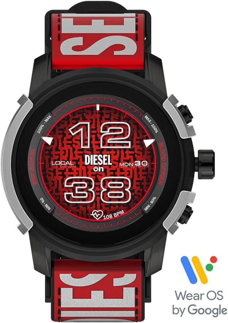 Diesel Touchscreen Smartwatch 6. Generation mit Lautsprecher, Herzfrequenz, NFC und Smartphone Benac