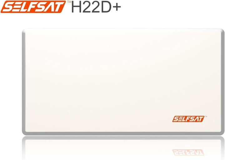 Selfsat H22D1+ 1 TV Teilnehmer SAT Flachantenne Flat + Fensterdurchführung + Kabel Full HD 4K