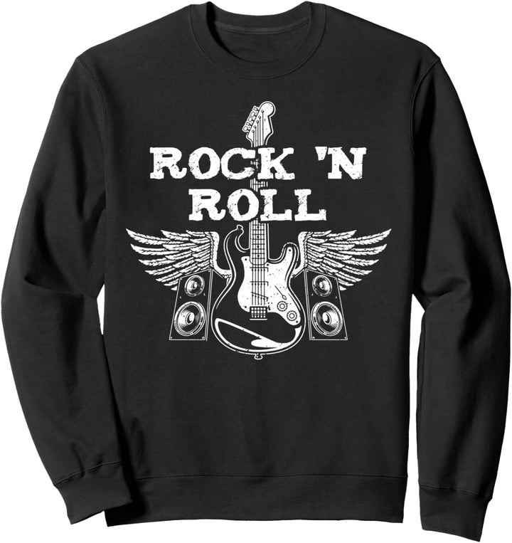 Gitarre: Rock 'N Roll - Musiker Sprüche Sweatshirt