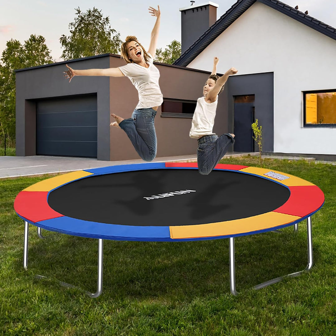 YRHome Trampolin Randabdeckung Federabdeckung Ø 244cm 305cm 366cm UV-Beständigkeit Reissfest Randsch