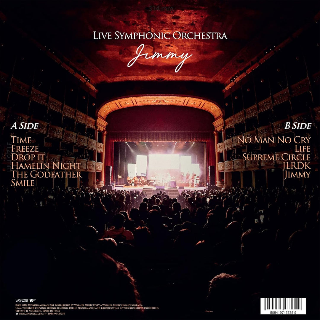 Jimmy Live Symphonic Orchestra, Vinyl