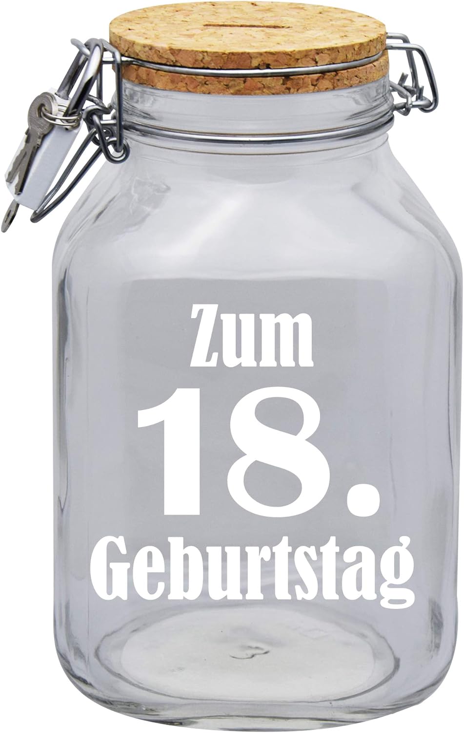 Spardose Zum 18. Geburtstag Geld Geschenk Idee Transparent XXL