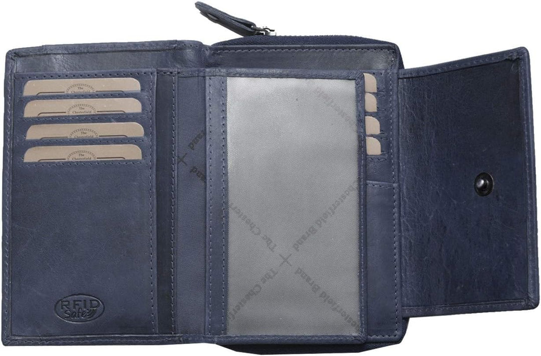 The Chesterfield Brand Ascot - Geldbörse 15cc 14 cm RFID Navy, Navy