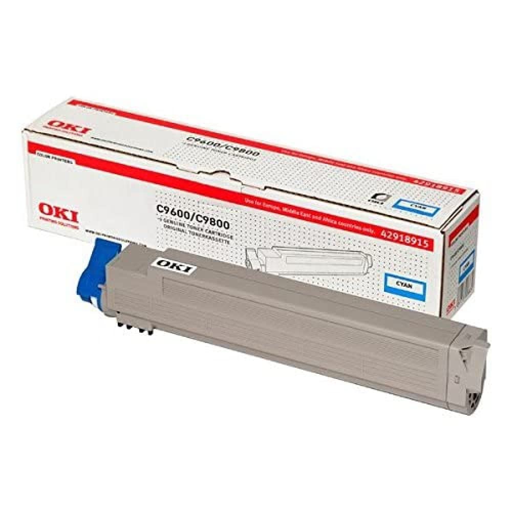 OKI 42918915 C9600, C9650, C9800, C9850 Tonerkartusche 15.000 Seiten, cyan