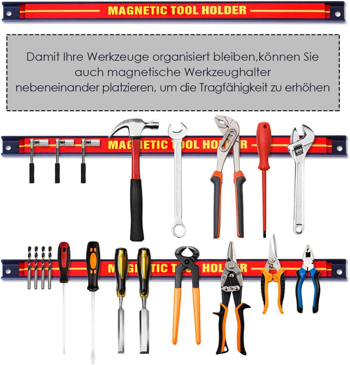 DREAMADE Magnetleiste Werkzeugleiste Magnet, Werkzeughalter Werkzeughalterung, Magnet Werkzeug Halte