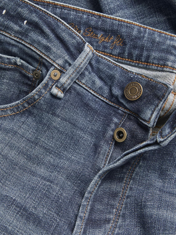 JACK & JONES Male Slim Fit Jeans mit geradem Bein JJITIM JJDAVIS JJ 974 SN Slim Fit Jeans mit gerade