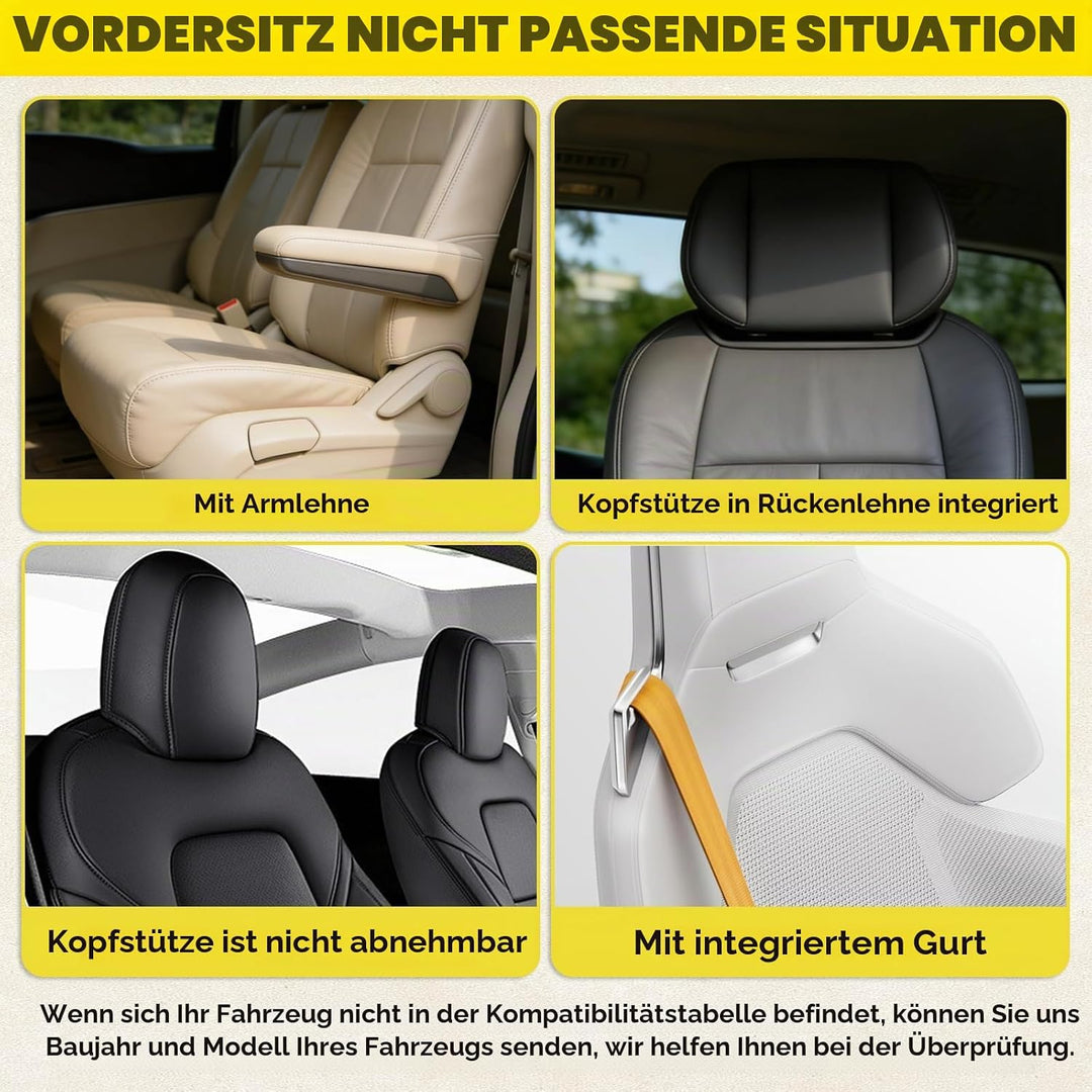 Autositzbezüge Vordersitze Sitzbezüge Auto Universal Autositzschoner Autozubehör Innenraum Deko Schm