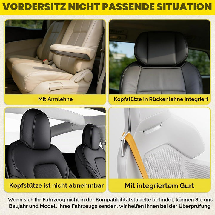 Autositzbezüge Vordersitze Sitzbezüge Auto Universal Autositzschoner Autozubehör Innenraum Deko Schm