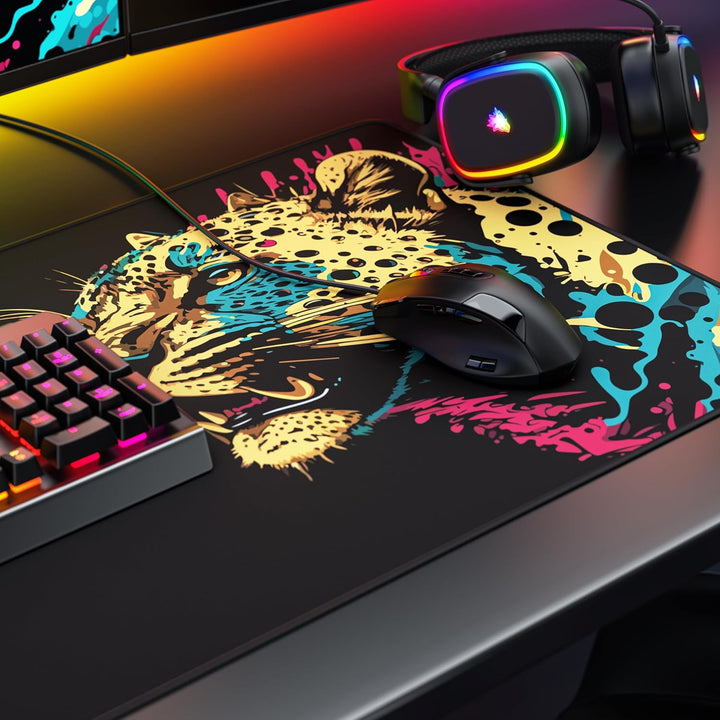 CSL-Computer TITANWOLF - XXL Speed Gaming Mauspad 900 x 400mm - XXL Mousepad - Tischunterlage Large